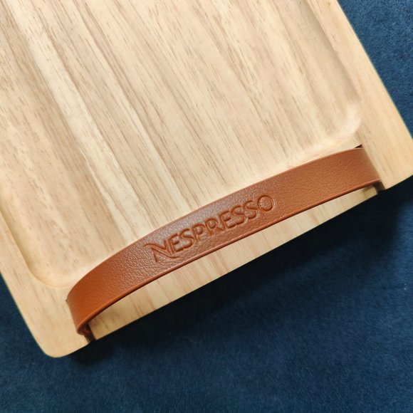 Nespresso Kitchen Nespresso Barista Wooden Serving Tray Board